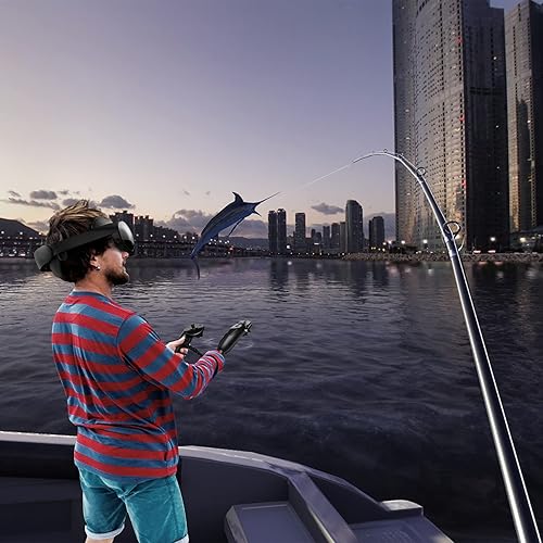 Miniatura 7 de Fishing Rod Game Kit Compatible with Meta Oculus Pro Controller VR Fishing Reel Aceessories