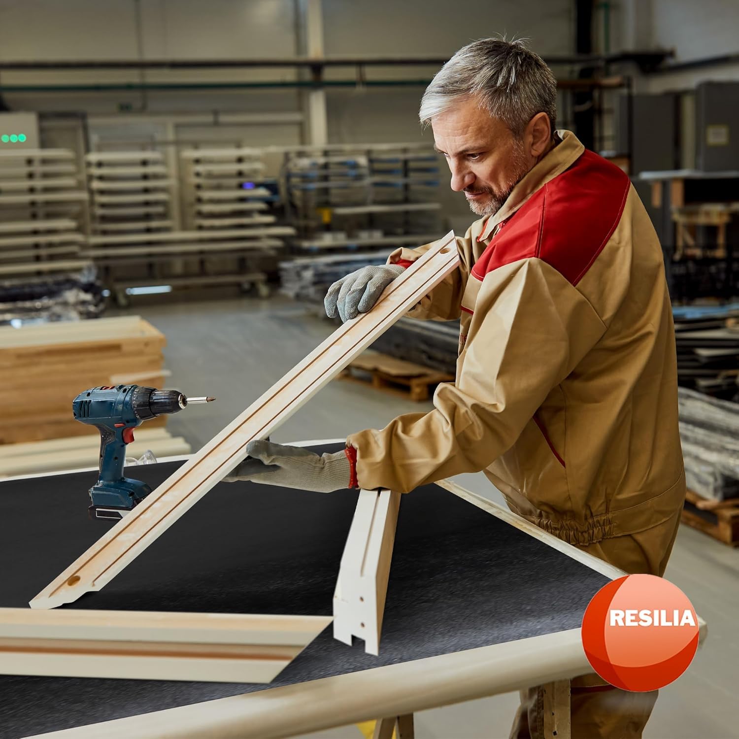 RESILIA Work Bench Mat - 15” X 36” X 0.06" Scratch-Resistant PVC Mats - Protect Your Workbench, Table, or Tool Station from Painting, Woodworking, Crafting, Building, & More, Black, Made in USA — Amazon image 6