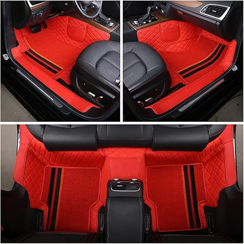 Miniatura 3 de LEIJMA Tapete personalizado para piso de automóvil compatible con la mayoría de los accesorios interiores de vehículos de 5 plazas juego completo de