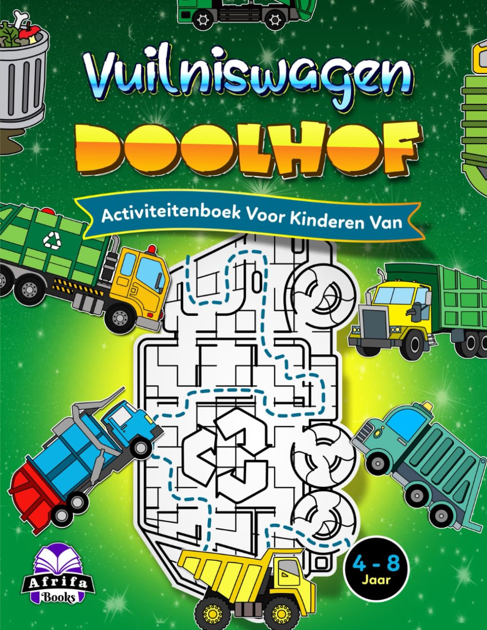 Independently published Vuilniswagen doolhof activiteitenboek voor kinderen van 4-8 jaar: Geweldige puzzels voor slimme kinderen en tieners, leuke hersenspellen