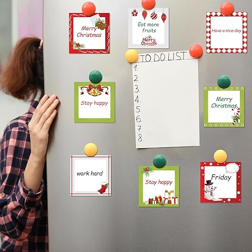 Miniatura 5 de 9 blocs de notas adhesivas de Navidad, juego de bloc de notas de Navidad, lindo bloc de notas autoadhesivo, para Navidad, invierno, fiestas,