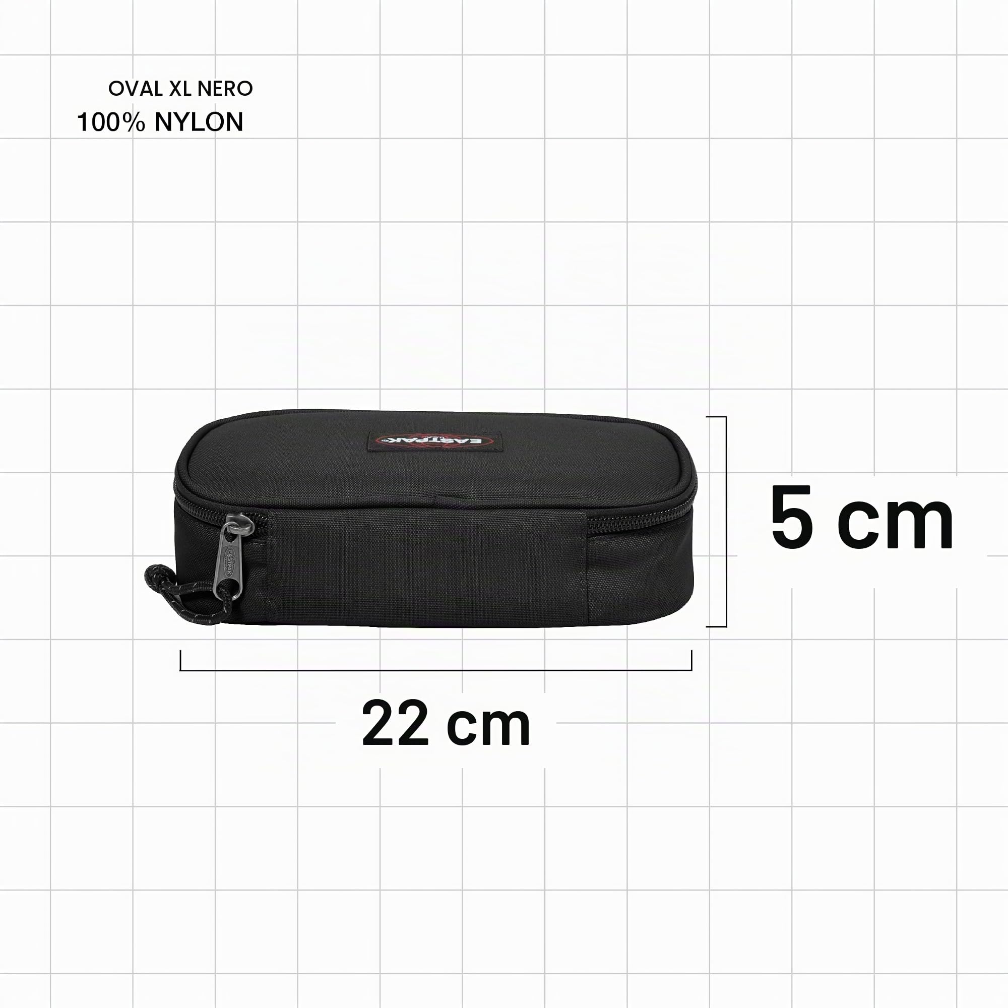 EASTPAK Pinnacle, Zaino, Unisex - Adulto, 25.5 x 32 x 42.01 cm (38 L), Nero (Black) & Astuccio singolo ovale XL, 22 cm, nero