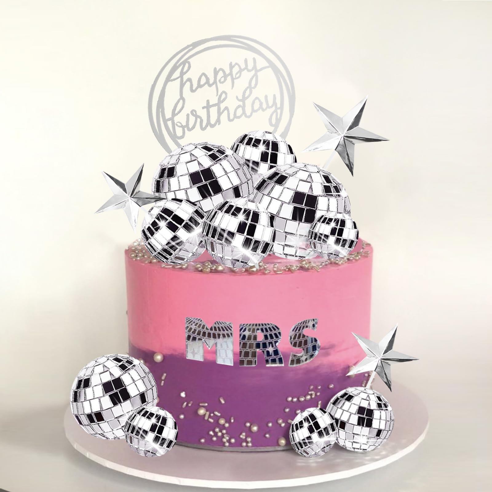 26 Palline Discoteca Per Torte - Decorazioni A Specchio Per Feste E Compleanni - Foto 14