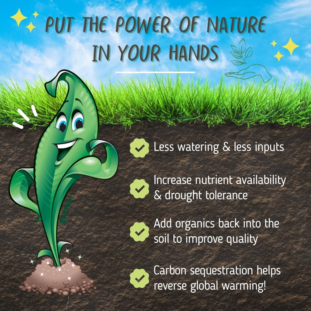 Nature's Wonder Plant & Turf Booster, 30 oz | Organic Soil Conditioner & Root Booster for Plants - Concentrated Liquid Biostimulant with Fulvic Humic Acid for Plants, Potting Soil, Flowers & Lawns