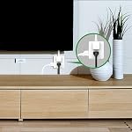 Outlet Extender, HICITY Multi Plug with 6 Electrical Outlets Adapter, 3-Prong Wall Outlet Tap for Cruise Ship Home Office Dorm, White (2 Pack)