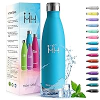 HoneyHolly Borraccia Termica, 18/8 Acciaio Inox Bottiglia Termica