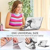 Vista 134 de Adhesivo para laptop de 12.1-15.6 pulgadas, calcomanía reutilizable universal de vinilo para laptop, protector de arte impermeable en color panal