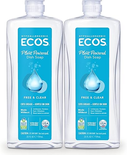 Miniatura 23 de ECOS, Jabón para platos de bambú y limón, 25 onzas líquidas