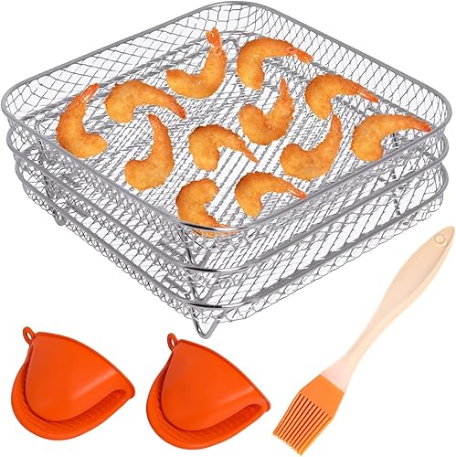 Freidora de aire de 8 pulgadas para freidora de aire COSORI Instant Vortex Philips XXl HD9650 y HD9630 estante apilable para freidora de aire