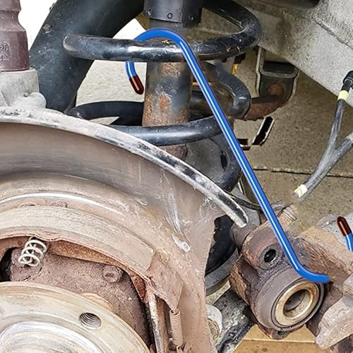 Miniatura 4 de Ganchos para pinzas de freno con puntas de goma, herramientas automotrices para frenado, eje, rodamiento y sistema de suspensión (4 unidades, azul)