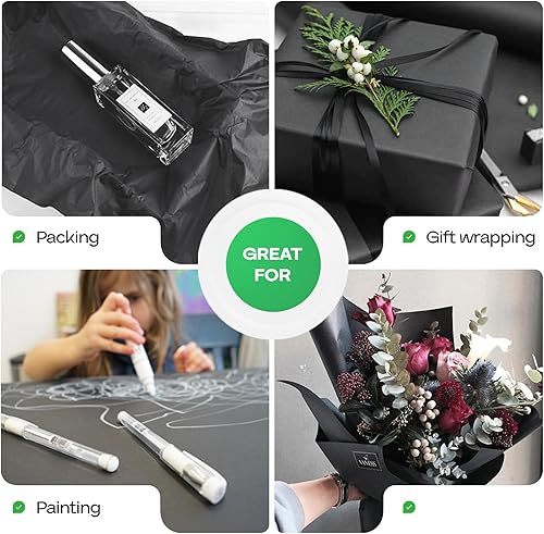 Vista 123 de Rollo de papel kraft marrón de 24 x 1800 pulgadas (150 pies) con cortador, papel de calidad fabricado en Estados Unidos, 50 libras de grosor