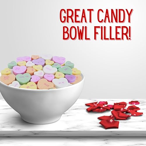 Miniatura 6 de Brachs - Corazones grandes de conversación dulces para el día de San Valentín caramelos duros con sabor a frutas recuerdos de fiesta paquete de 2 14