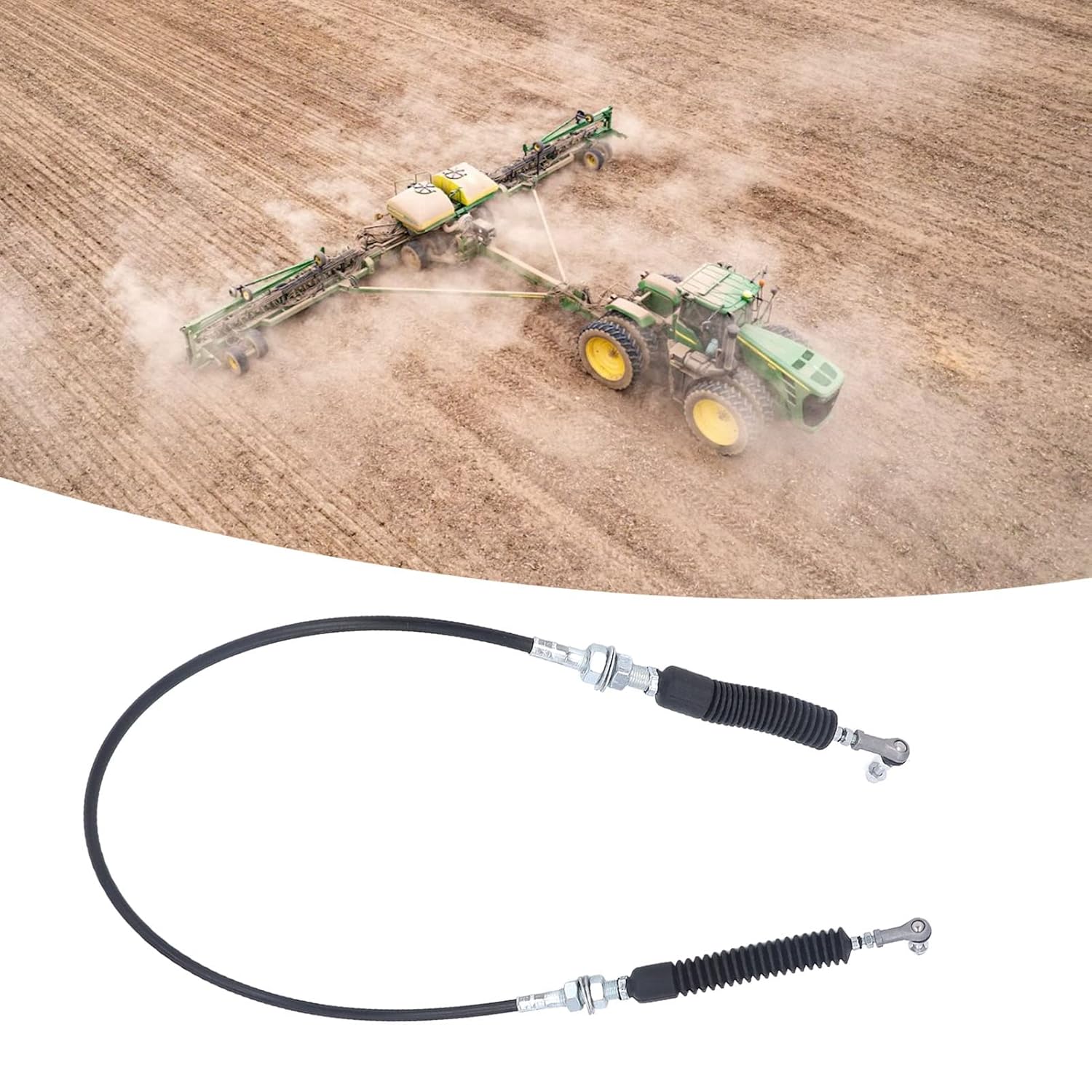 Excavator Throttle Motor Control Cable, PU Sheath Stainless Steel Excavator Throttle Cable, Motor Cable Replacement for Excavator Accessories