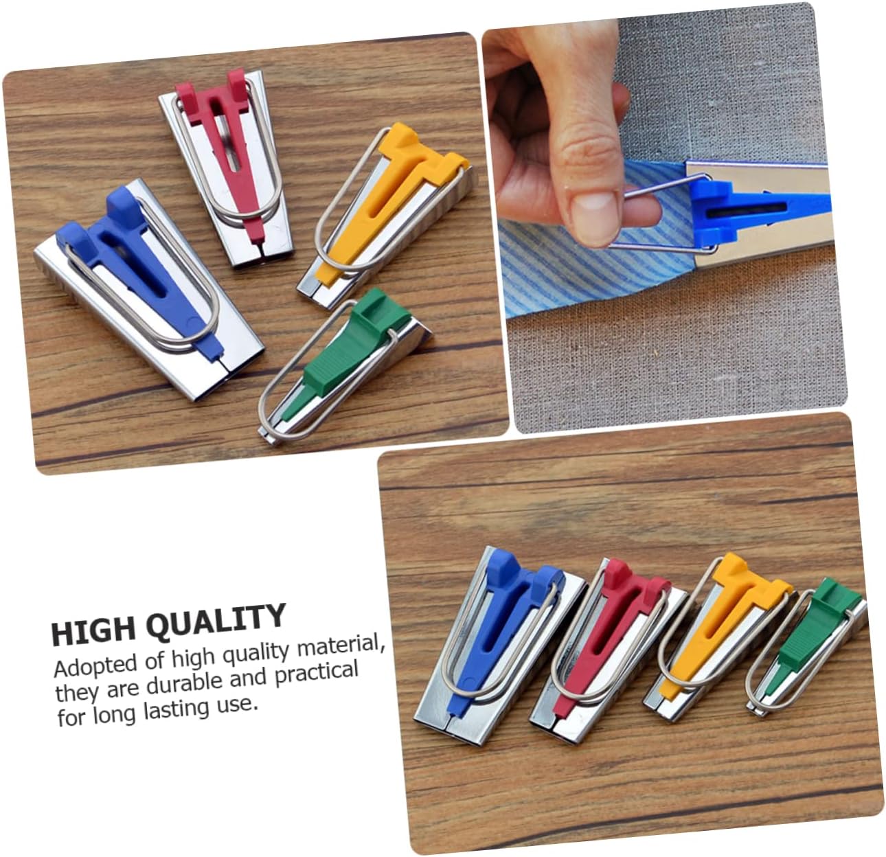 OSALADI Beginner Kit Bias Tape Makers Multi-Purpose Sewing Quilting Tools for Fabric Canvas