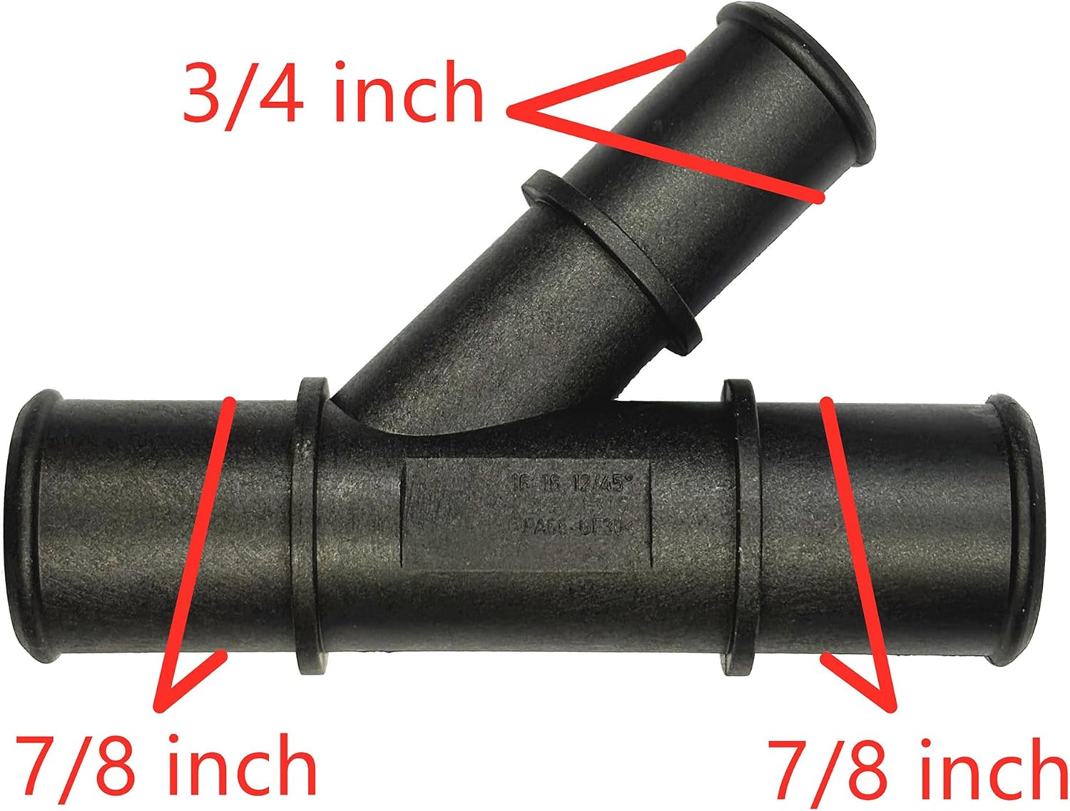 7537315, 7/8" x 7/8" 3/4" Fittings,Radiator Coolant Hose 3-Way Connector,Heater Y-Joint Diverter,Water Pipe Splitter Repair Kit for BMW,Mercedes-Benz,Audi,VW,Ford,Porsche,Land Rover,MINI,Jeep,GMC,22mm