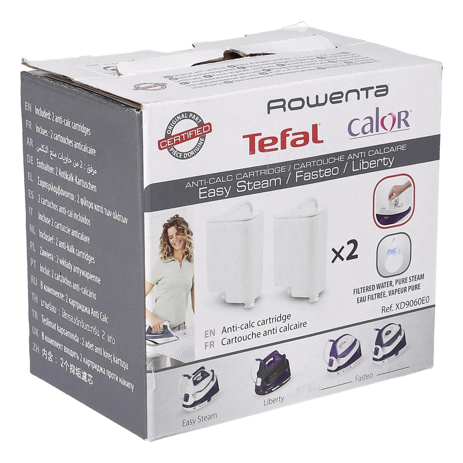 LUTH Premium Profi Parts Antikalkfilter kompatibel mit Tefal Xd9060e0 für Bügeleisen 2stk