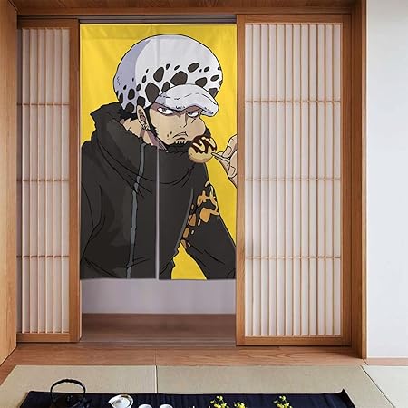 Amazon One Piece ワンピース ロー のれん 玄関 キッチ リビング 飲食店 出入り口 和風 断熱カーテン 防寒 防音 厚手 間仕切り 無地 幅86cm丈143cm おしゃれ 厚地 遮光 かわいい 柔らかい 飾り 部屋 玄関 出入り口 風呂 和室 居酒屋 のれん オンライン通販
