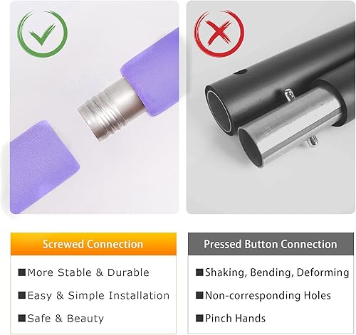 Miniatura 9 de Kit de barra de pilates con bandas de resistencia para hombres y mujeres, equipo de entrenamiento portátil para gimnasio en casa, barra de 3