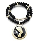 Fashion 21 Egyptian Queen Nefertiti Medallion Pendant 6mm, 10mm 18