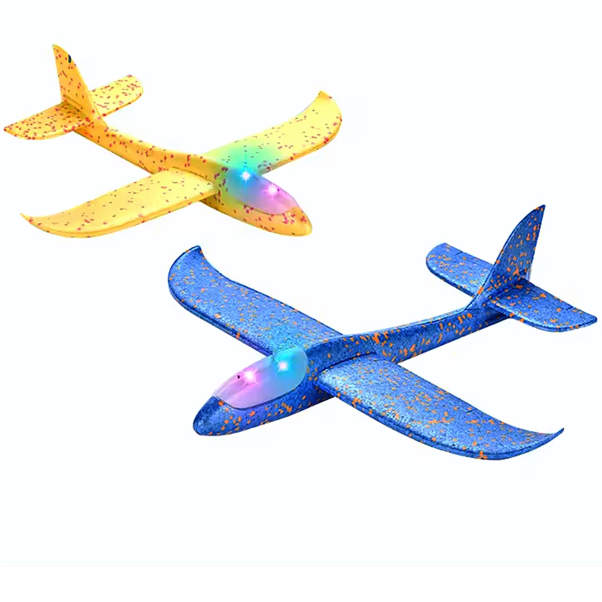 A2Z Factory™ Light-Up Hand Throw Glider Plane for Kids - Fun Flying Toy with LED Lights (Pack of-2) (B0D1V2JMGC) Amazon Price History, Amazon Price Tracker