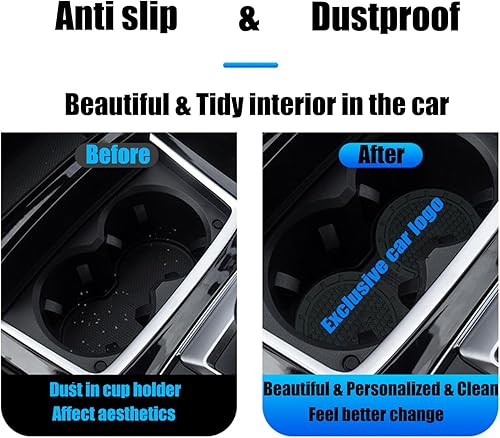 Miniatura 2 de Posavasos de automóvil aptos para Honda Civic FIT Odyssey Accord CR-V HR-V, accesorios de silicona empotrada, antideslizante, accesorios interiores