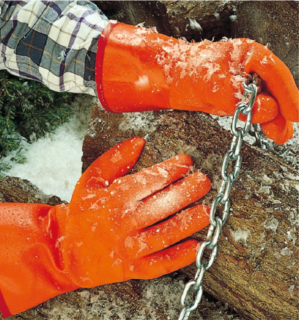 Ansell Polar Grip 23-700 Fines Especiales Guante, Protección Mecánica, Naranja, Talla XL (6 Pares)