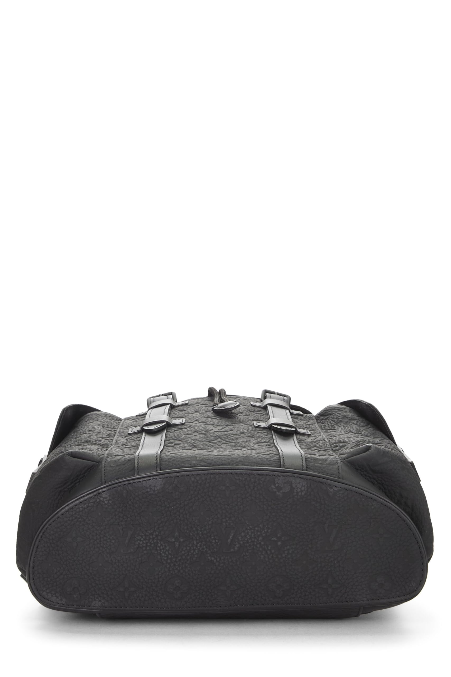 Louis Vuitton, Pre-Loved Black Monogram Taurillon Christopher PM, Black