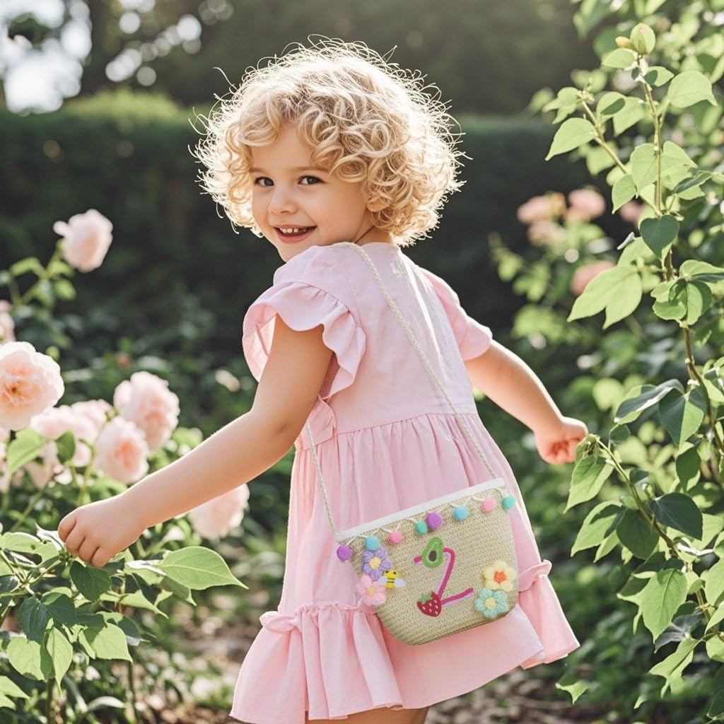 Letter Small Woven Straw Summer Beach Tote Bag for Women 2025,Woven Straw Beach Purse Shoulder Crossbody Bag for Women 2025 - Image 7