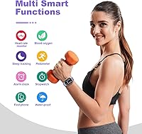 Vista 3 de TORJALPH Reloj inteligente para hombres y mujeres, compatible con iPhone, Samsung, teléfono Android, pantalla táctil completa de 1.69 pulgadas