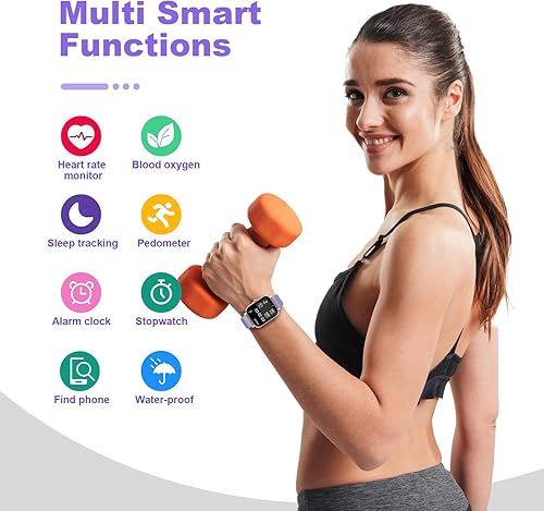 Miniatura 3 de Reloj inteligente para hombres y mujeres, compatible con iPhone, Samsung, teléfono Android, pantalla táctil completa de 1.69 pulgadas, IP68,