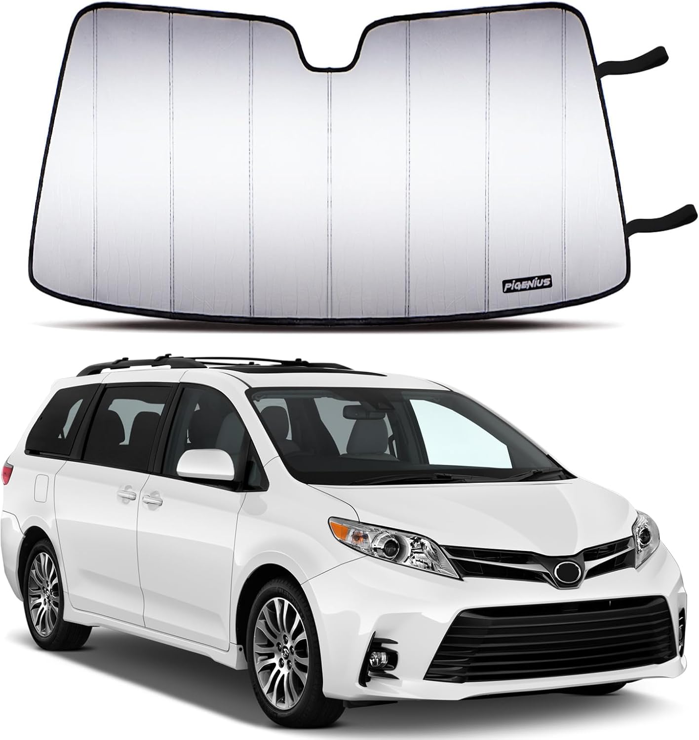 Pigenius Windshield Sun Shade for 20152020 Toyota Sienna