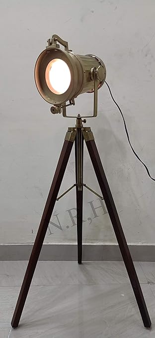 Nautical Replica Hub Vintage Designer nautische vloerlamp Spotlight zoeklicht met statief photo 2