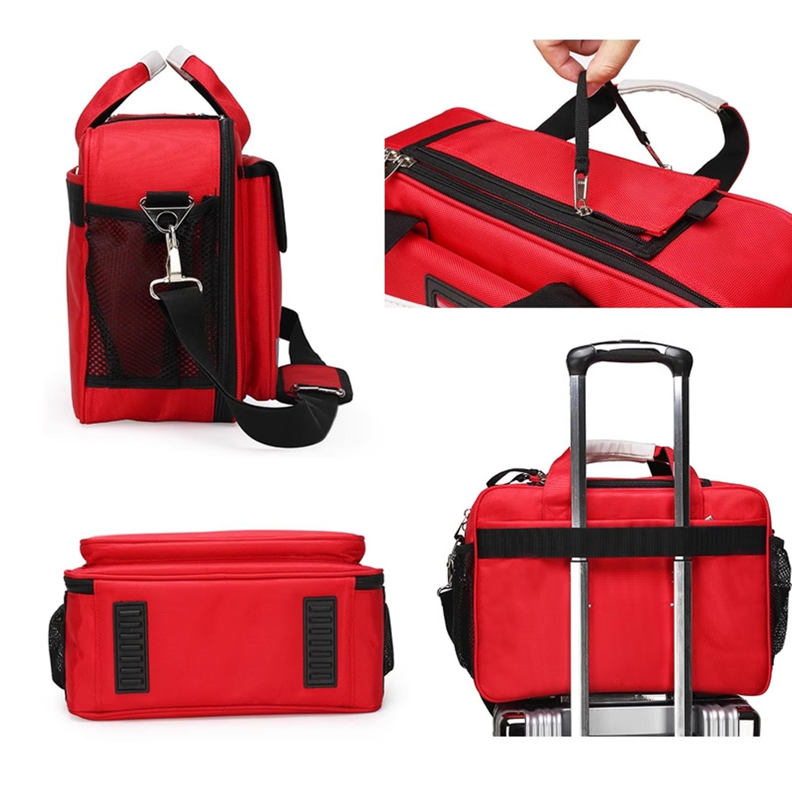 Botiquín Médico Grande For Medicamentos,Organizador De Frascos De Medicamentos For El Hogar,Maletín De Viaje Vacío,Botiquín De Primeros Auxilios For Viajes,Hogar(Navy blue)