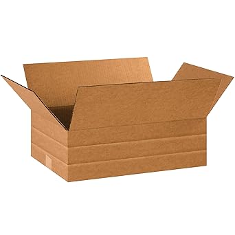 BOX USA BMD18126 Multi-Depth Corrugated Boxes, 18