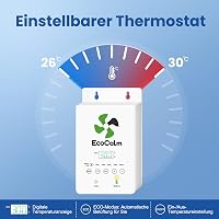 ecoCalm Napelemes Ventilátor 100mm Powerbank Funkcióval, Vízálló Kerti Szellőztetés 4