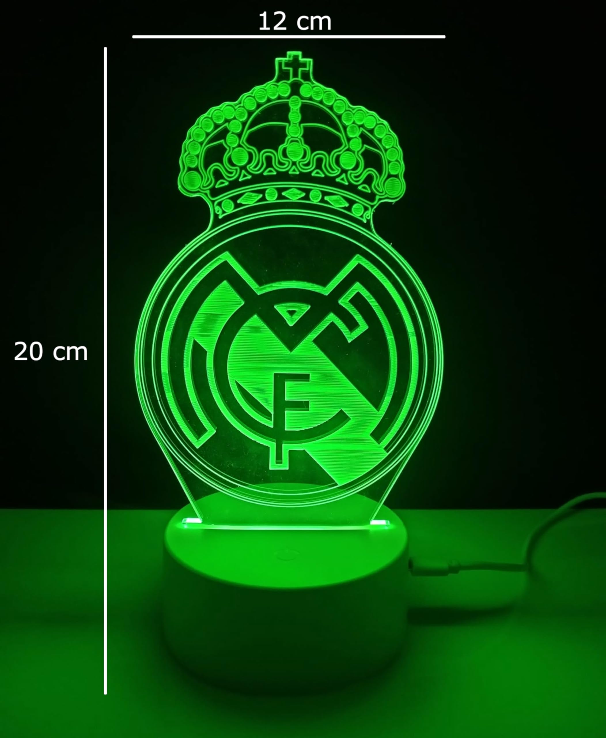 Lámpara 3D decorativa iluminacion interior futbol