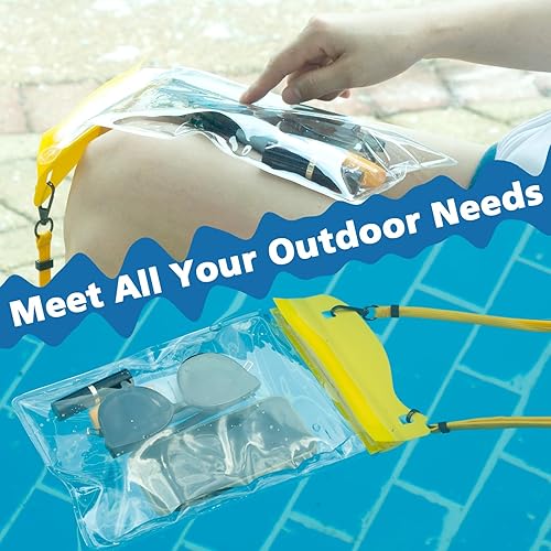 Miniatura 6 de Bolsa grande resistente al agua, paquete de 2 hasta 11.3 pulgadas, IPX8 impermeable para teléfono celular, bolsa seca compatible con iPhone 14 13 12