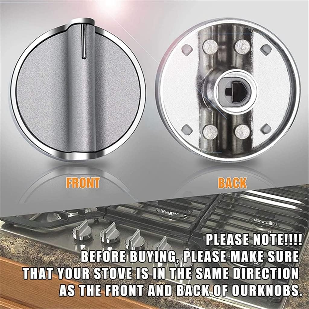 5PCS Cooker Stove Control Knob for Gas Cooktop Range/Oven