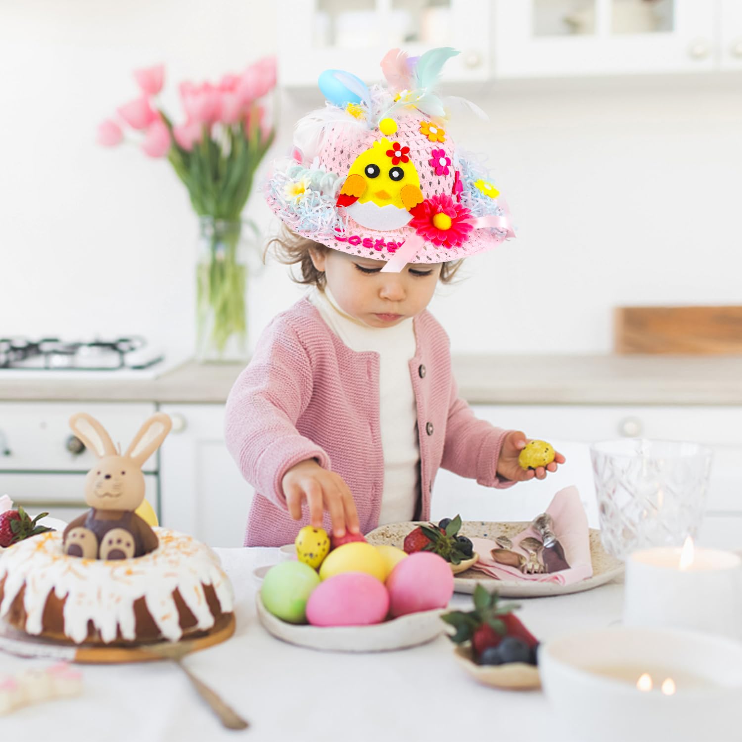 Girls Child Easter Hat Easter Parade Ideas Easter Hats For Toddlers Easter  Bonnet Day CEGICAP, image size:1500x1500