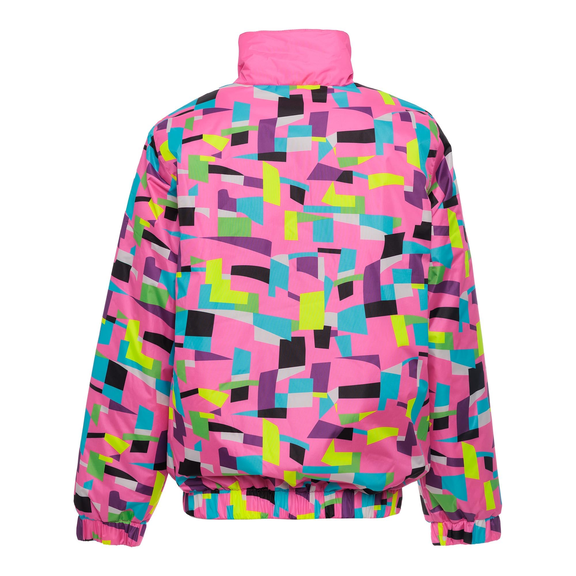 Skijacke Disco - 80'er Jahren Neon Print - Winterjacke - Wasser- und Winddicht - Unisex - Print - Größe S-XXL
