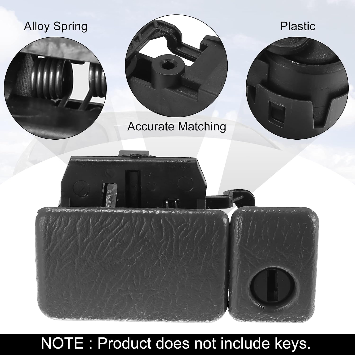 X AUTOHAUX Glove Box Latch Handle for Suzuki Grand Vitara 2000-2018 Replace 73430-76811-P4Z Car Interior Accessories Black Gray
