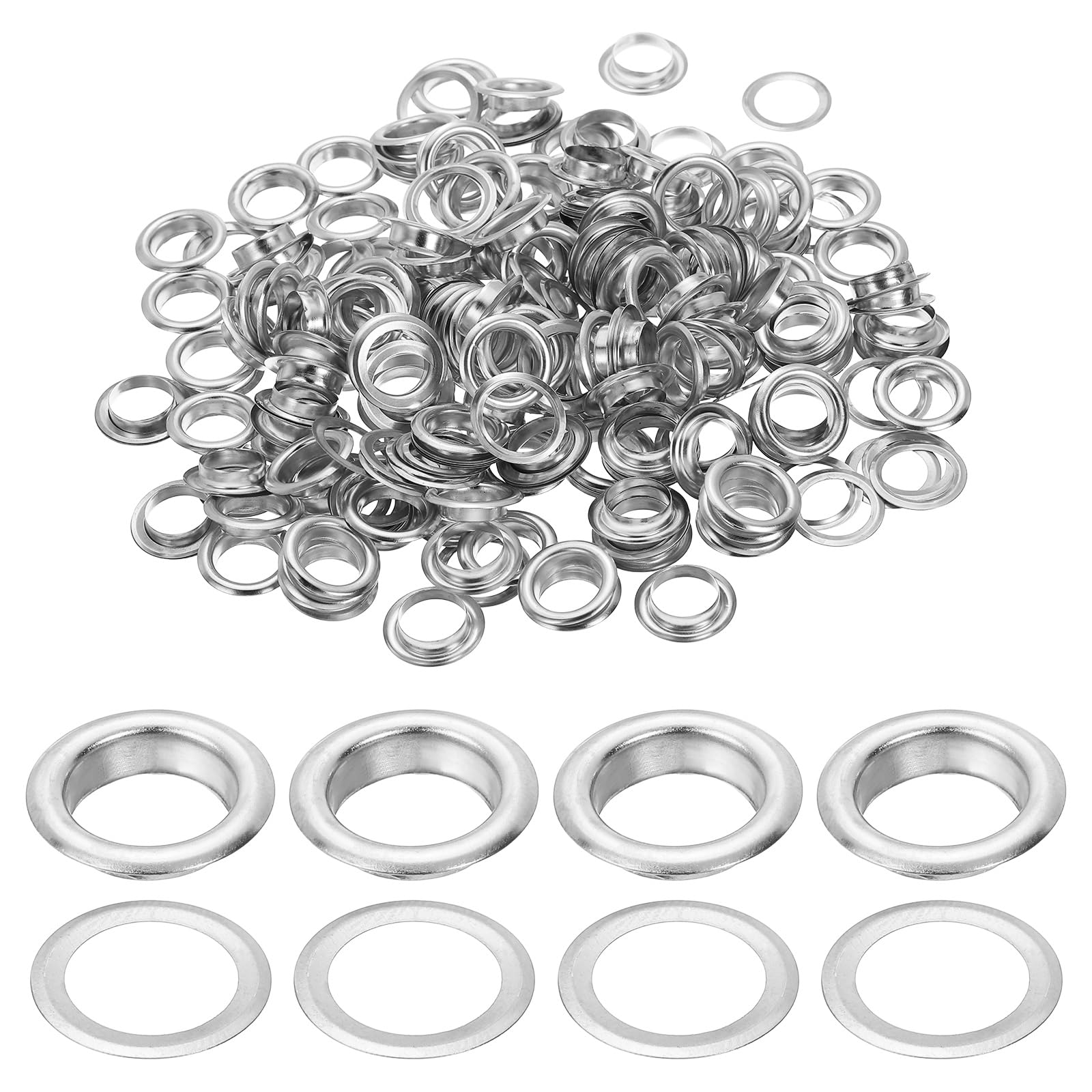 PATIKIL 10mm/3/8" Metal Eyelets