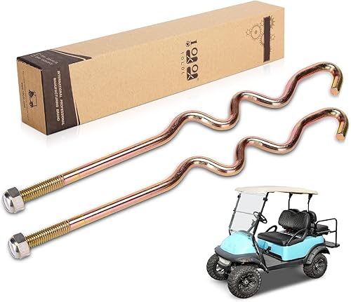 Barra de retención de batería para carrito de golf con tuercas para Club Car Precedent Electric Years 2008.5 – Up Replacement OEM # 1033577-01