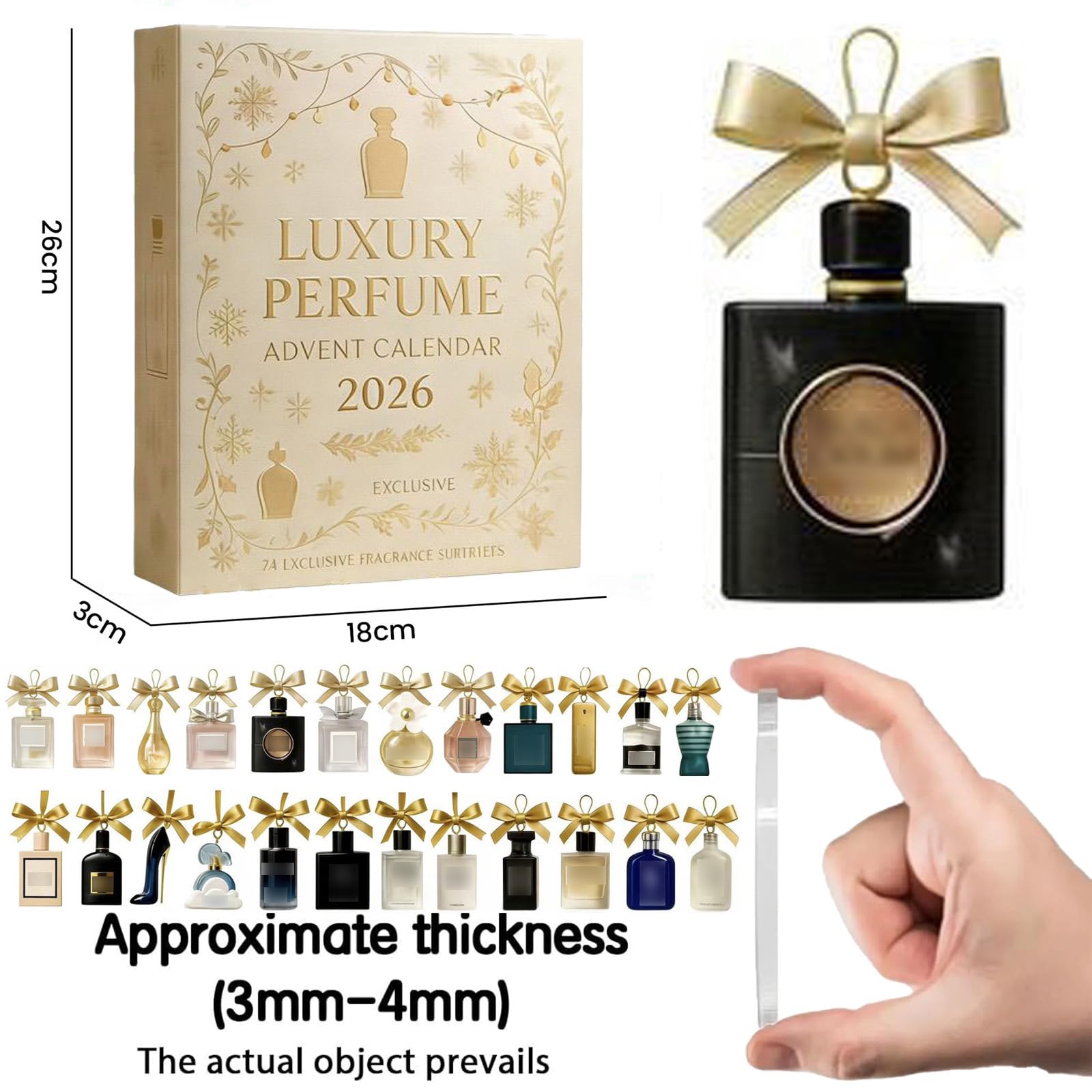 Luxury Perfume Advent Calendar 2026, 24 Days Perfume Display Gift