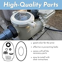 Vista 4 de Kit de reparación y reconstrucción de junta tórica, para sello de bomba de piscina Pentair WhisperFlo/IntelliFlo, juntas tóricas de tapón