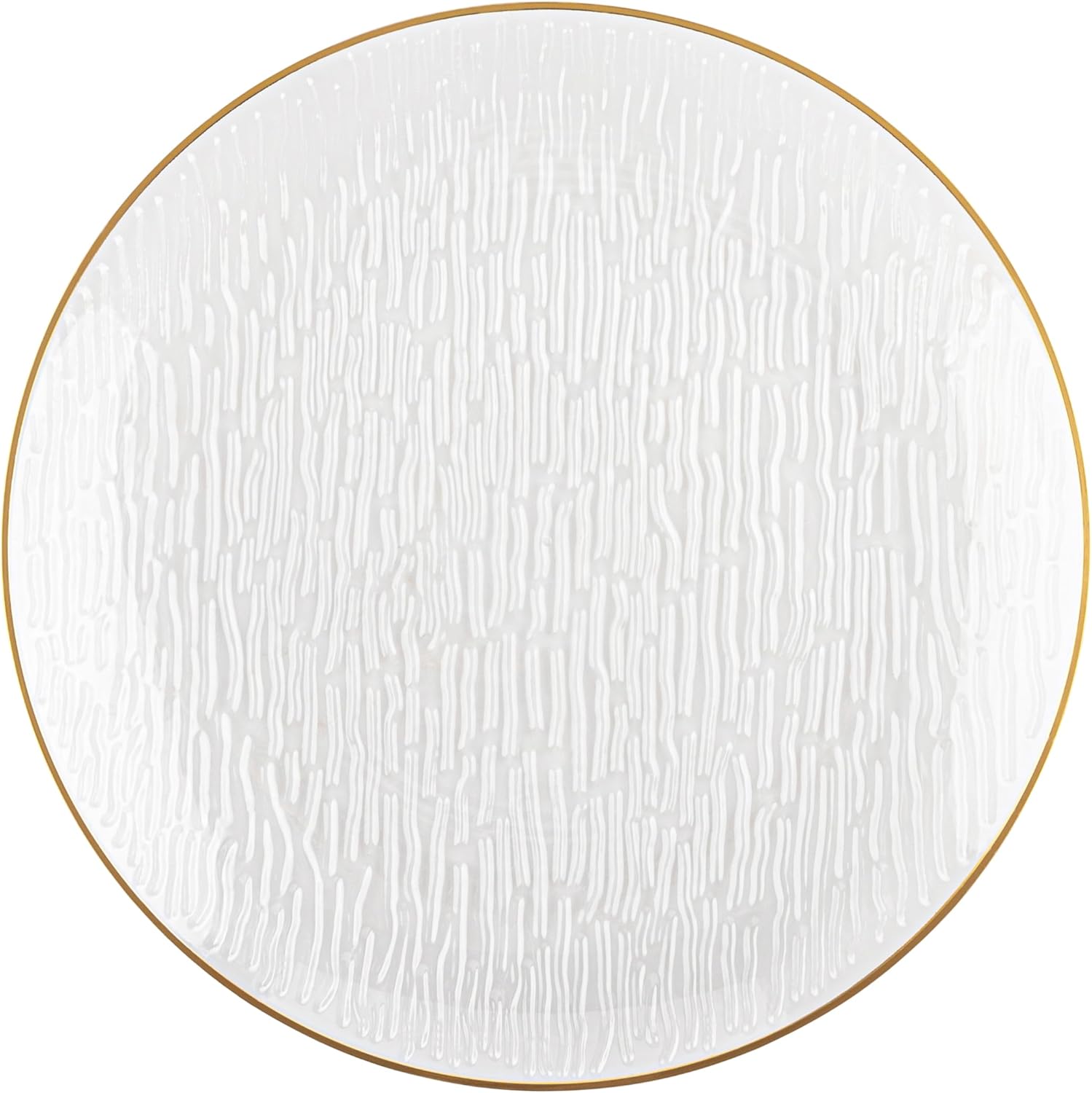 PLASTICPRO 24 Pieces Elegant Plastic Plates for Party Clear with Gold Rim Includes 7" inch and 10" inch Fancy Plastic Plates Disposable Dinnerware - Image 7