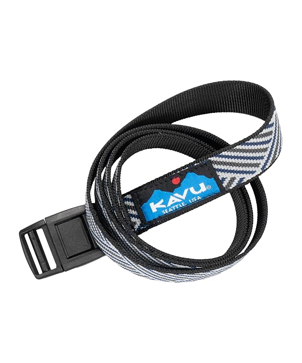 KAVU Burly Belt - Durable & Stylish Outdoor Waist Accessory for Men & Women, Navy Rough Cut by KAVU - Used condition - Image 2