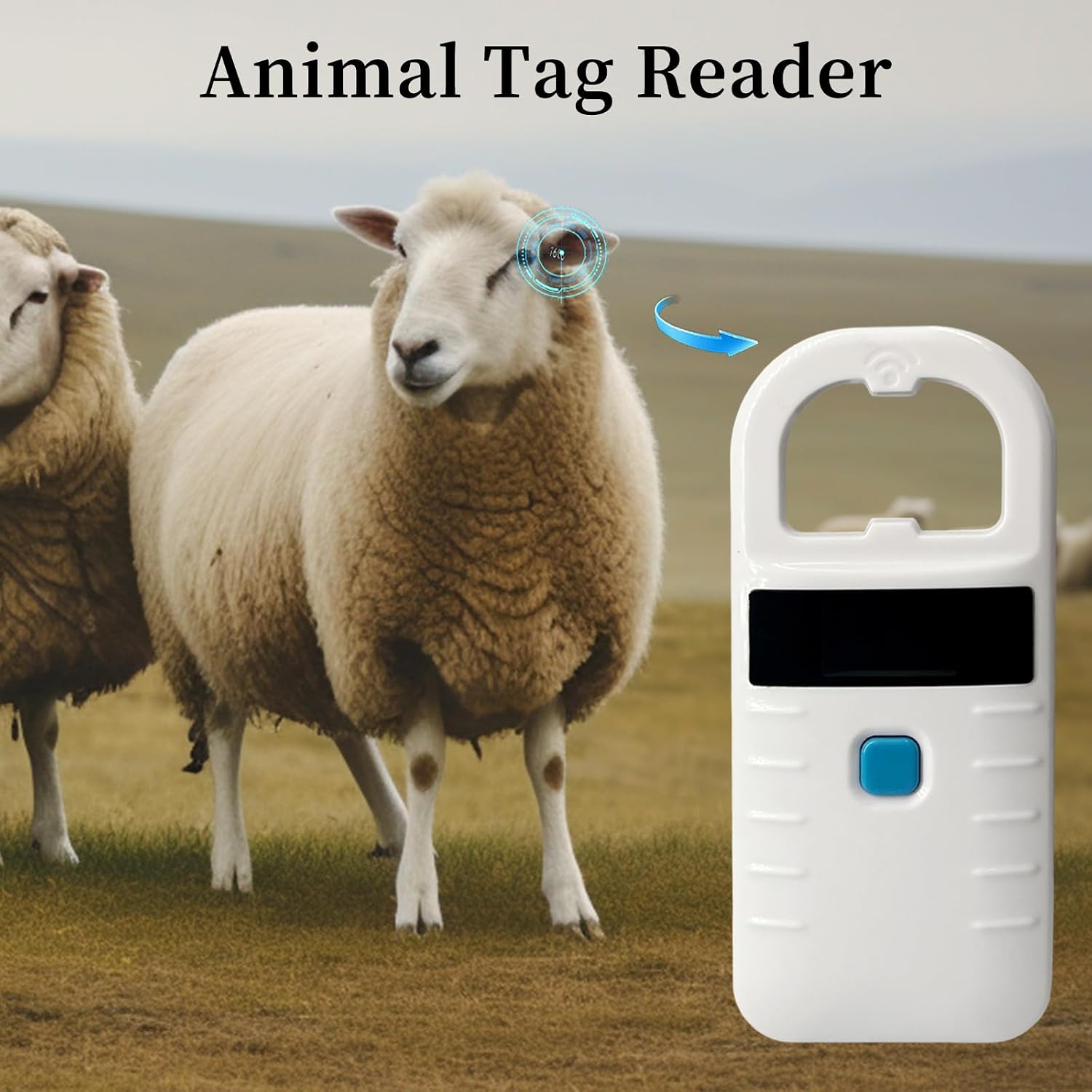 Pet Microchip Scanner Rechargeable Bluetooth Dog Microchip Reader