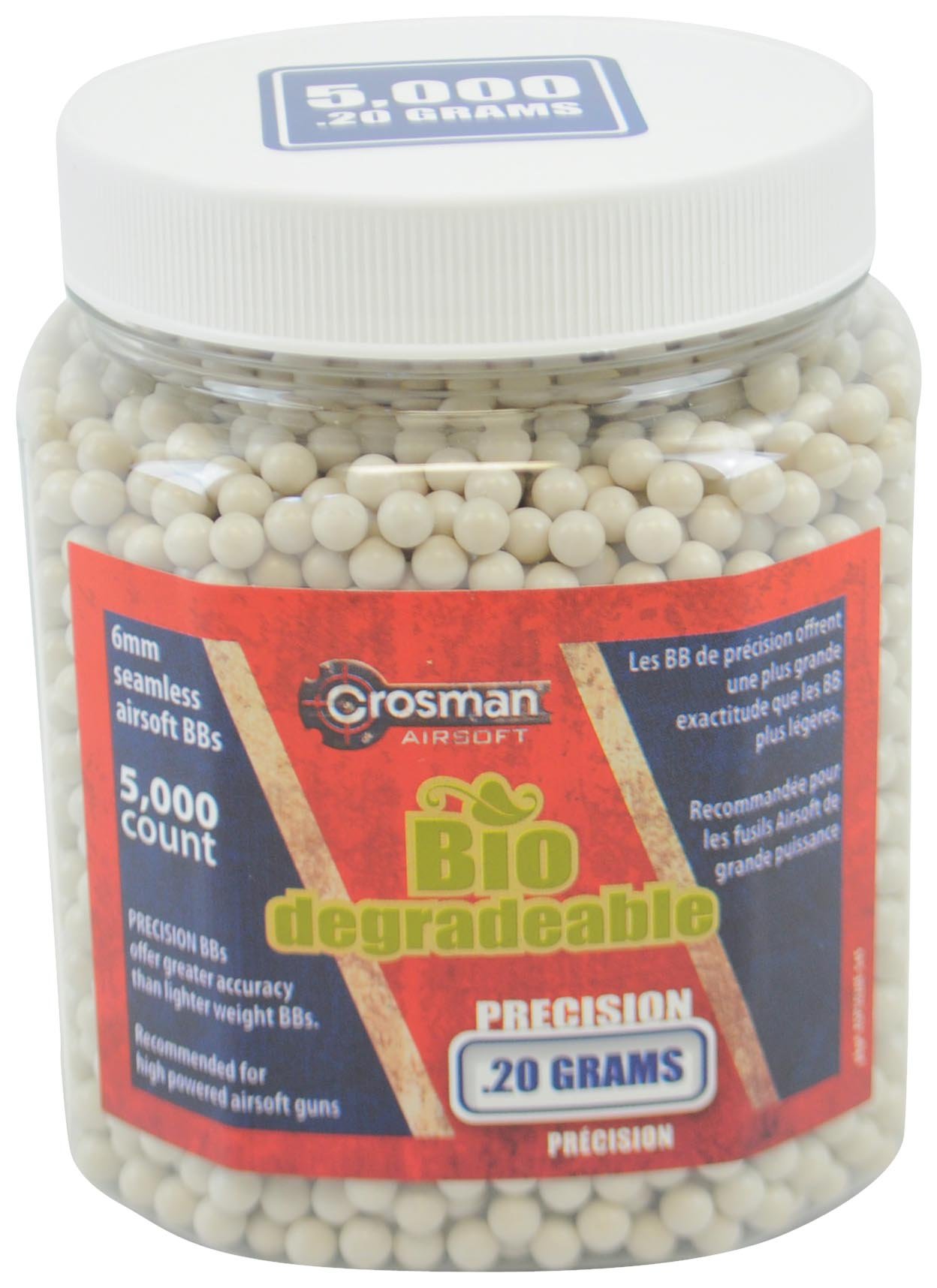 Buy Crosman Biodegradable Airsoft BBS (5000 .20G 6mm, White BBS) Online at desertcartAustralia