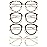 Cyxus 4 Pack Blue Light Glasses for Woman, Reduce Eye Strain and Migraine Perfect for Office and Programming Ultra-Light TR9O Frames for All-Day Comfort